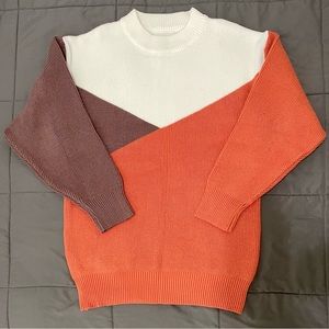 Brand New Womens Colorblock Boutique Sweater - amazing quality!
